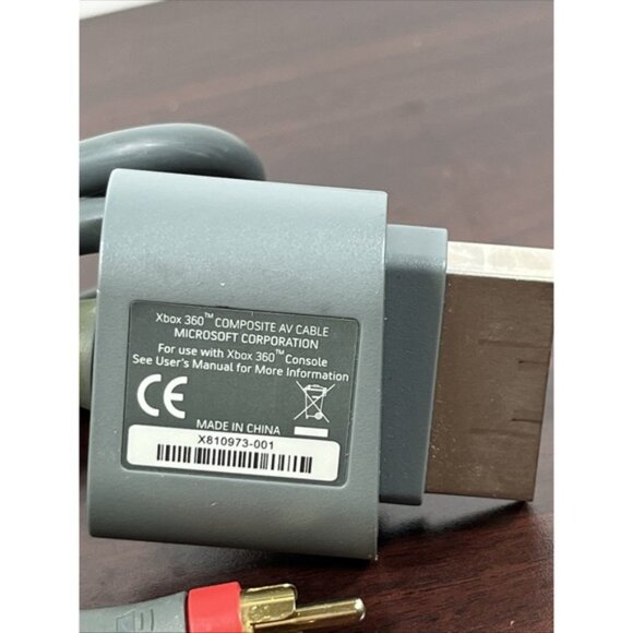 OEM MicrOne Sizeoft Xbox 360 AV RCA Video Cable Cord X810973-001 - Picture 4 of 4